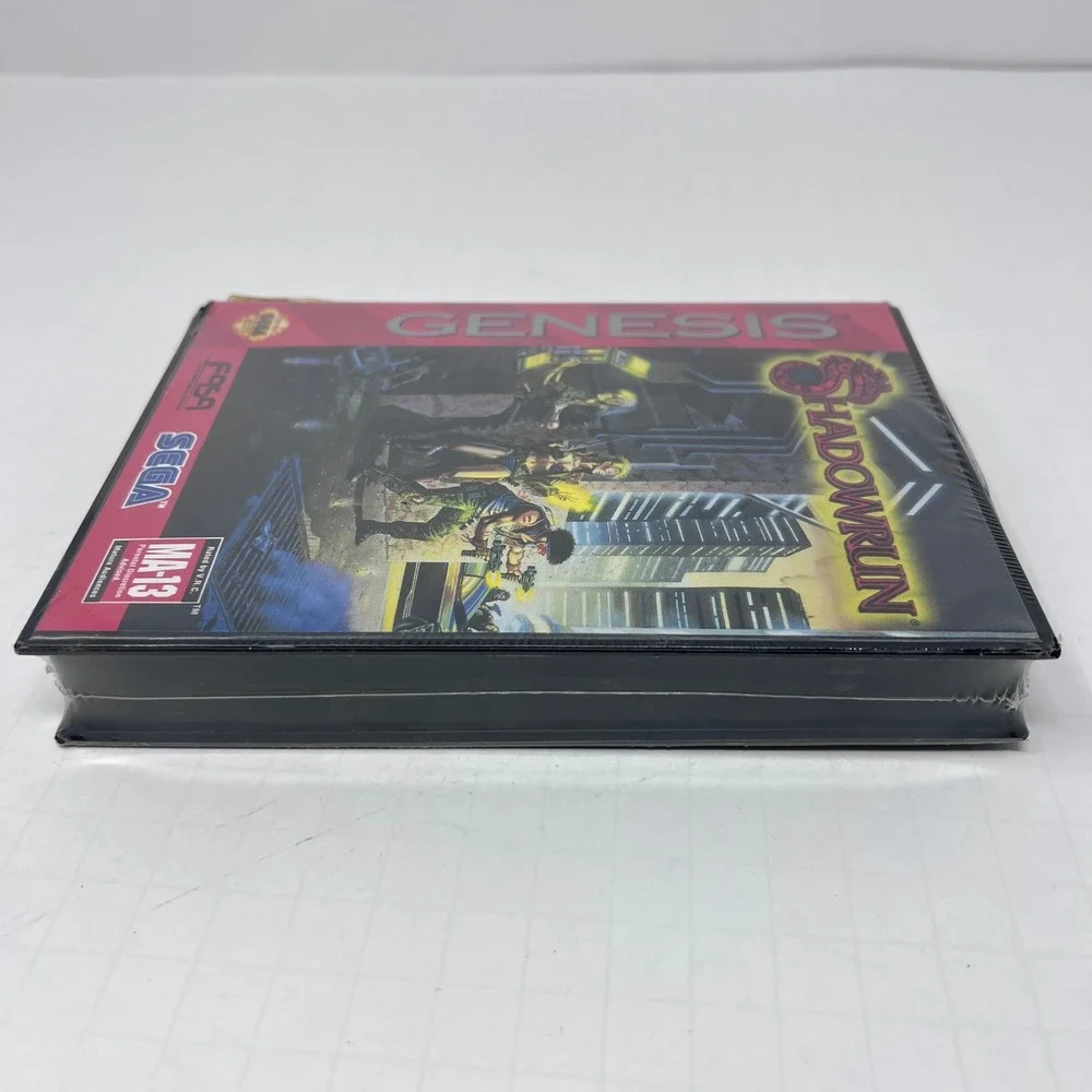 Sega Shadowrun Sega Genesis Black Red Cyberpunk RPG Sealed MA13 1994 Game